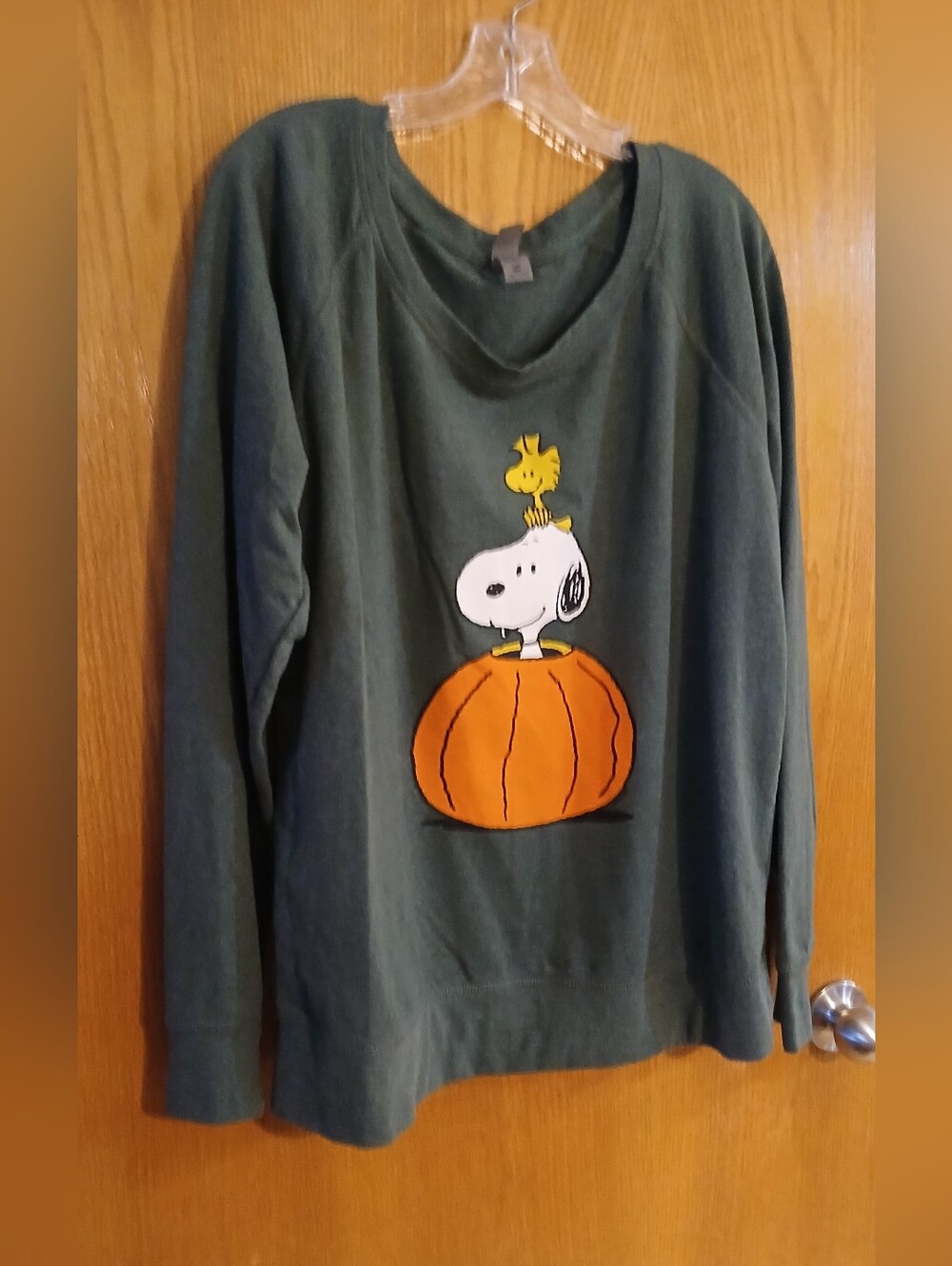 Peanuts Snoopy & Woodstock Pumpkin Shirt